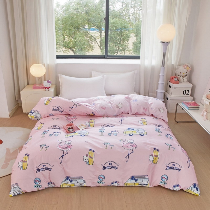 蘭菲家纺 2026新款全棉三丽欧印花卡通单品被套 快乐休假