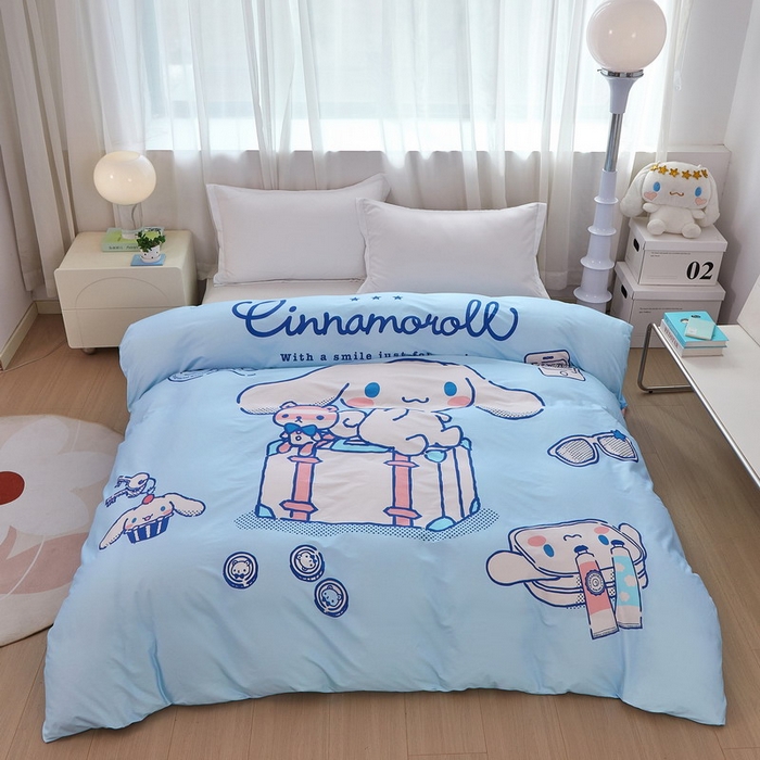 91家纺网 家纺一手货源 找家纺 蘭菲家纺 2026新款全棉三丽欧印花卡通单品被套 精致狗狗