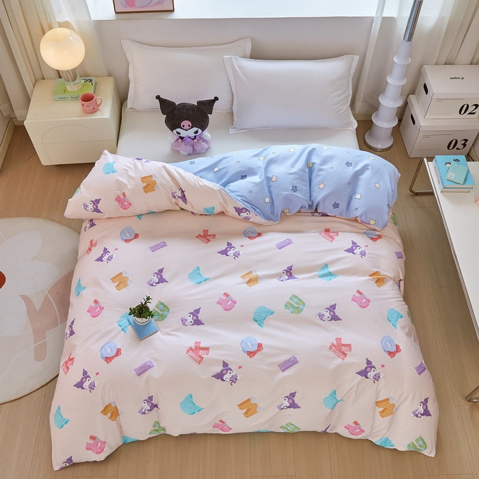 蘭菲家纺 2026新款全棉三丽欧印花卡通单品被套 小库儿