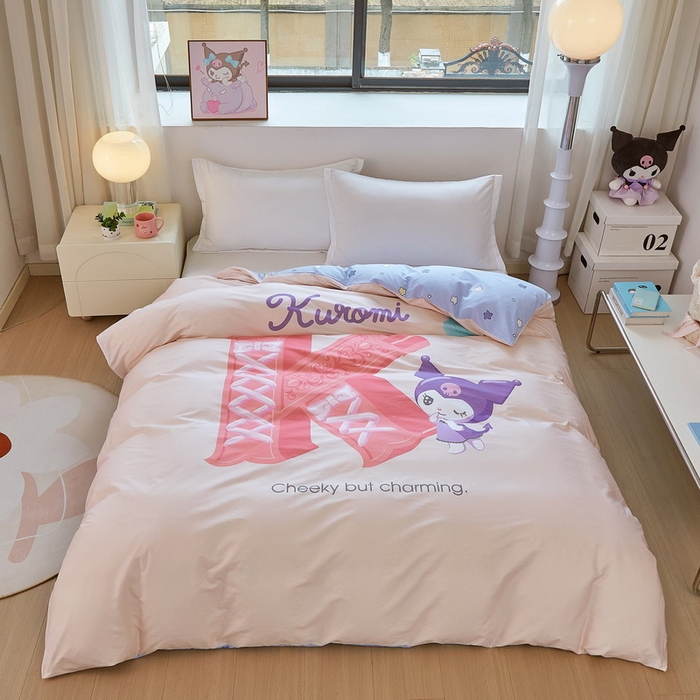 91家纺网 家纺一手货源 找家纺 蘭菲家纺 2026新款全棉三丽欧印花卡通单品被套 小库故事