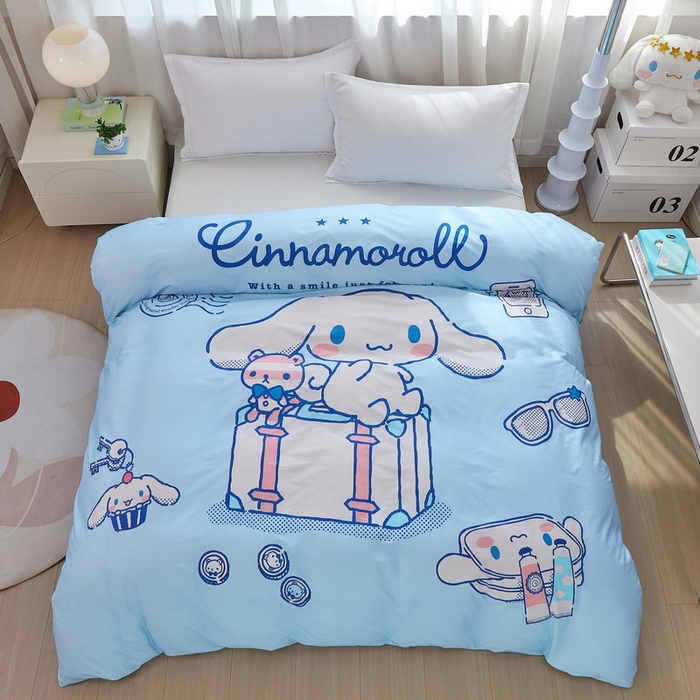 蘭菲家纺 2026新款全棉三丽欧印花卡通单品被套 精致狗狗