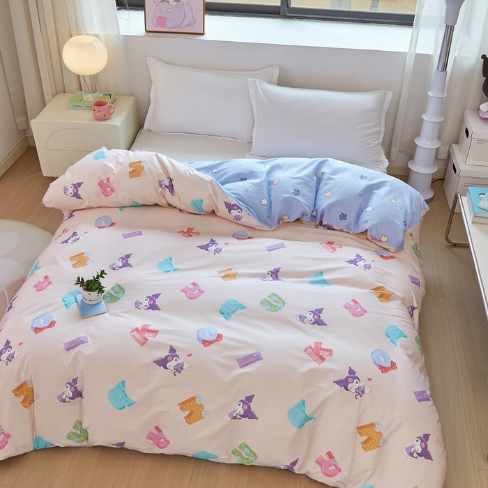 91家纺网 家纺一手货源 找家纺 蘭菲家纺 2026新款全棉三丽欧印花卡通单品被套 小库儿