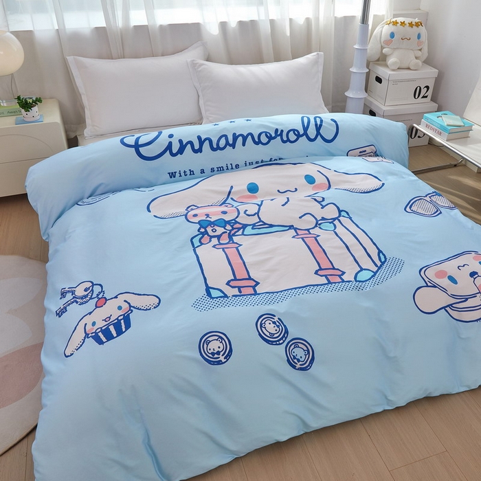 91家纺网 家纺一手货源 找家纺 蘭菲家纺 2026新款全棉三丽欧印花卡通单品被套 精致狗狗