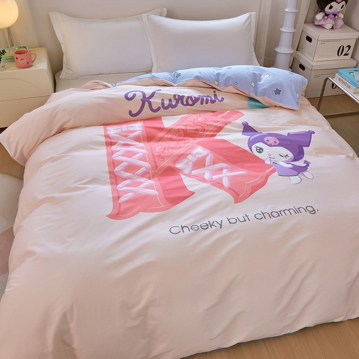 91家纺网 家纺一手货源 找家纺 蘭菲家纺 2026新款全棉三丽欧印花卡通单品被套 小库故事