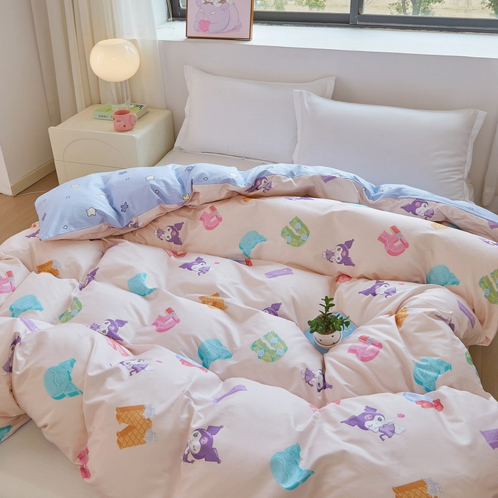 91家纺网 家纺一手货源 找家纺 蘭菲家纺 2026新款全棉三丽欧印花卡通单品被套 小库儿