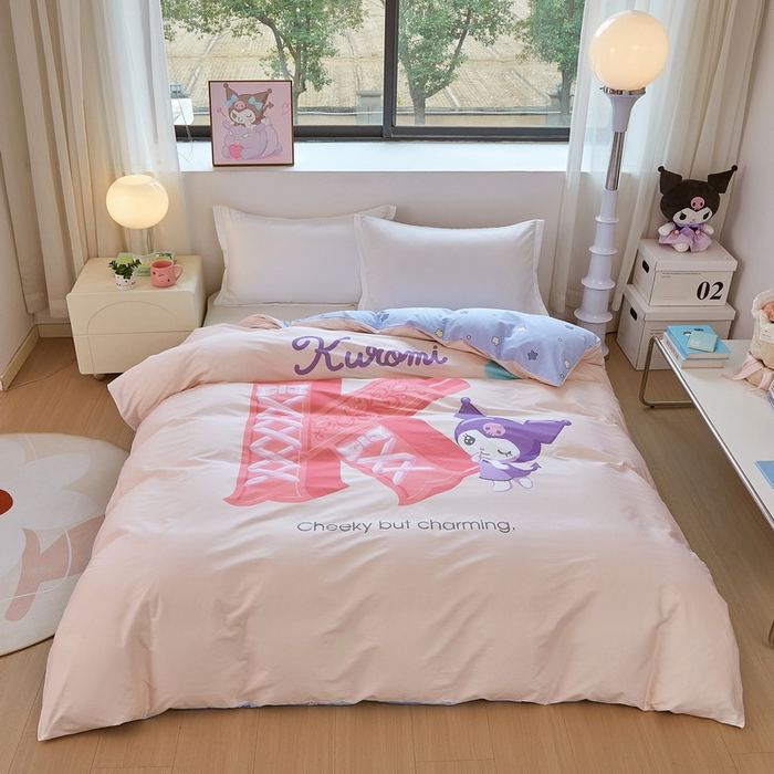 91家纺网 家纺一手货源 找家纺 蘭菲家纺 2026新款全棉三丽欧印花卡通单品被套 小库故事