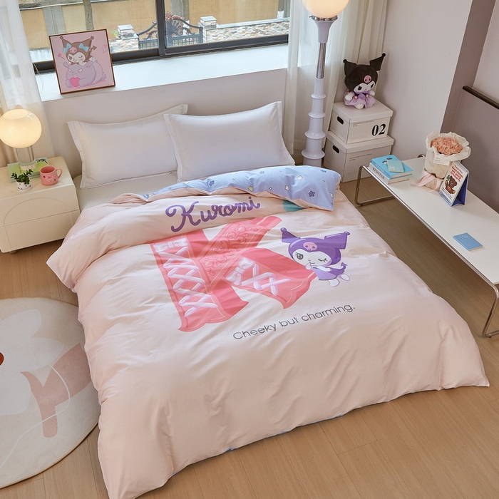 91家纺网 家纺一手货源 找家纺 蘭菲家纺 2026新款全棉三丽欧印花卡通单品被套 小库故事