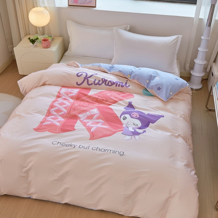 91家纺网 家纺一手货源 找家纺 蘭菲家纺 2026新款全棉三丽欧印花卡通单品被套 小库故事