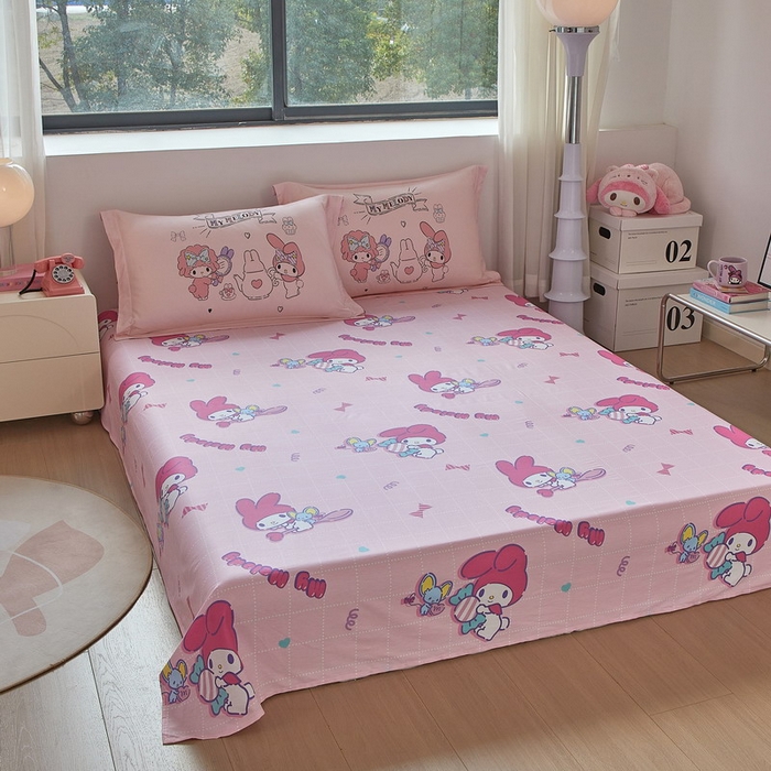 91家纺网 家纺一手货源 找家纺 （总）蘭菲家纺 2026新款全棉三丽欧印花卡通四件套