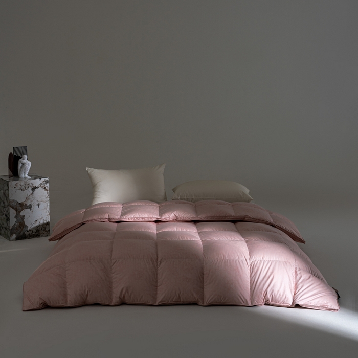 91家纺网 家纺一手货源 找家纺 （总）明羽羽绒 2026新款银丝大提花鹅绒被95白鹅绒被芯羽绒被