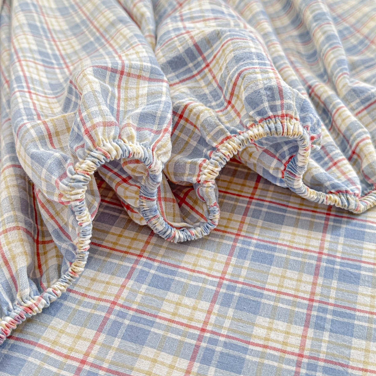 91家纺网 家纺一手货源 找家纺 乐美家纺 2026新款全棉纯棉水洗棉毛巾绣单品床笠单件床笠 吨吨象