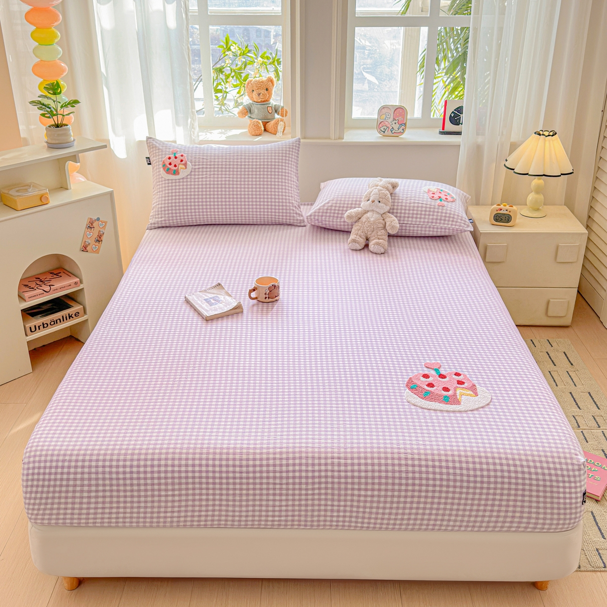 91家纺网 家纺一手货源 找家纺 （总）乐美家纺 2026新款全棉纯棉水洗棉毛巾绣单品床笠单件床笠