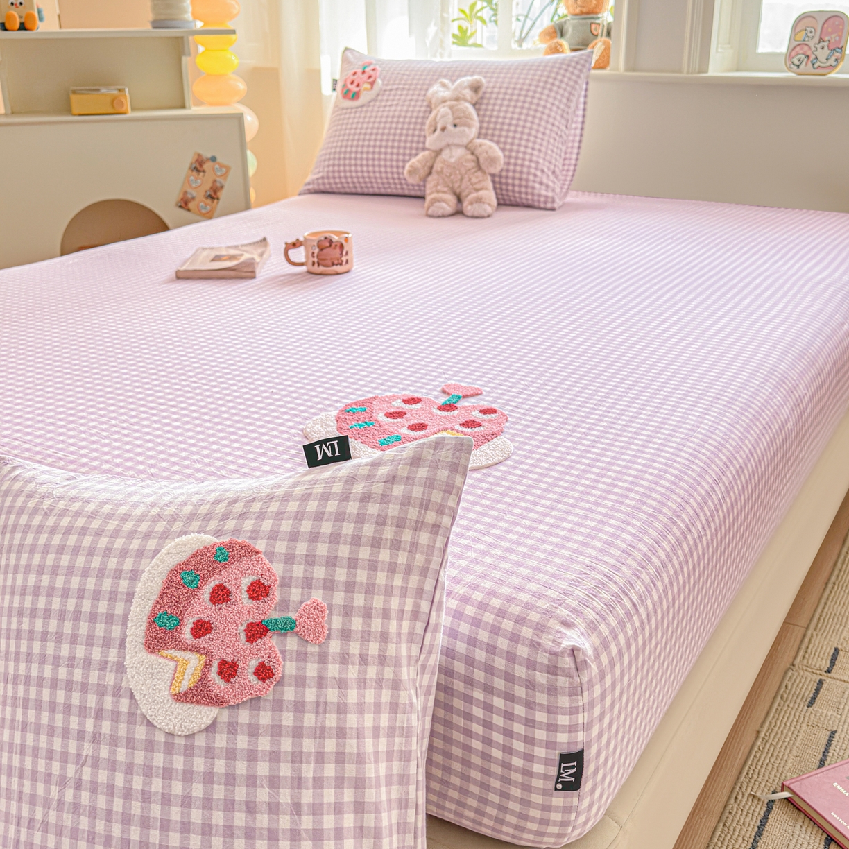 91家纺网 家纺一手货源 找家纺 （总）乐美家纺 2026新款全棉纯棉水洗棉毛巾绣单品床笠单件床笠