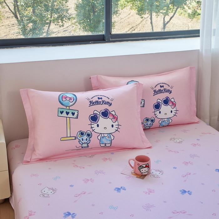 91家纺网 家纺一手货源 找家纺 蘭菲家纺 2026新款全棉三丽欧印花卡通四件套 车站KT