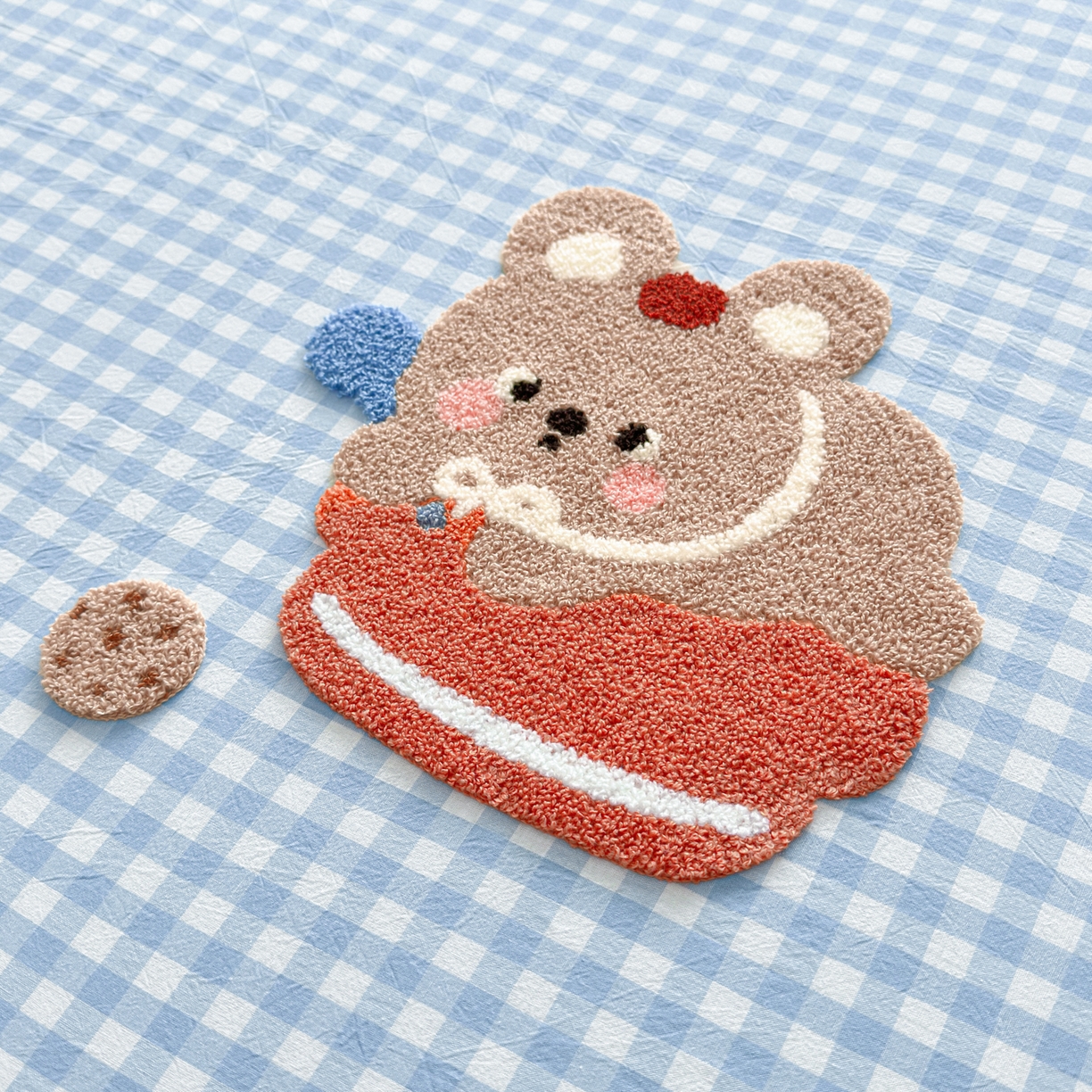 91家纺网 家纺一手货源 找家纺 乐美家纺 2026新款全棉纯棉水洗棉毛巾绣单品床笠单件床笠 蛋糕兔