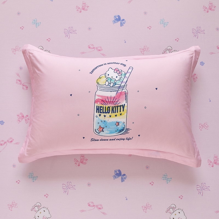 91家纺网 家纺一手货源 找家纺 蘭菲家纺 2026新款全棉三丽欧印花卡通四件套 大杯奶茶KT