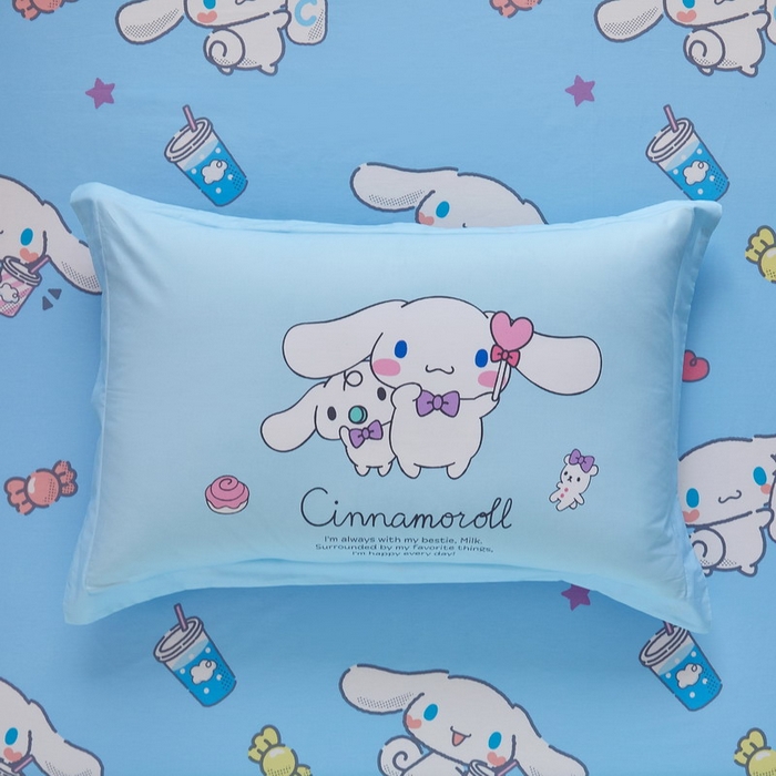 91家纺网 家纺一手货源 找家纺 蘭菲家纺 2026新款全棉三丽欧印花卡通四件套 逛街狗