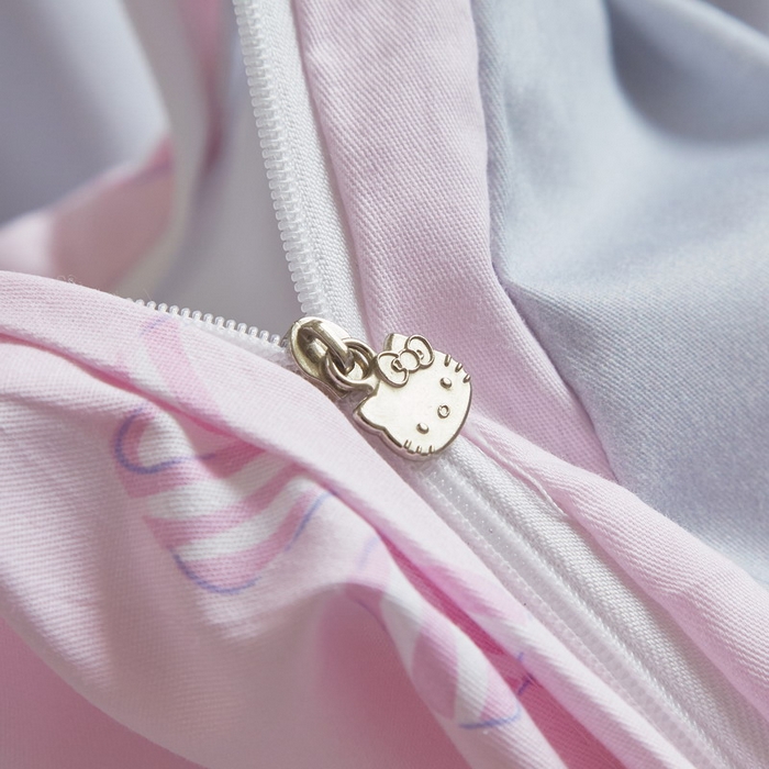 91家纺网 家纺一手货源 找家纺 蘭菲家纺 2026新款全棉三丽欧印花卡通四件套 可爱KT灰