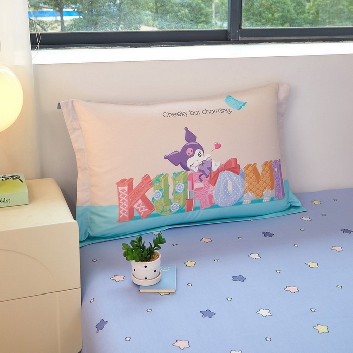 91家纺网 家纺一手货源 找家纺 蘭菲家纺 2026新款全棉三丽欧印花卡通四件套 快乐小库