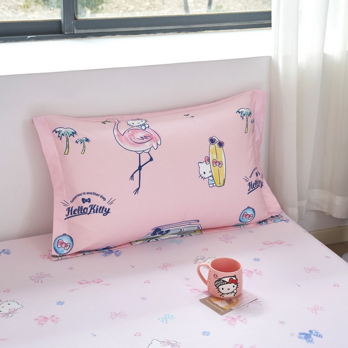 91家纺网 家纺一手货源 找家纺 蘭菲家纺 2026新款全棉三丽欧印花卡通四件套 快乐休假