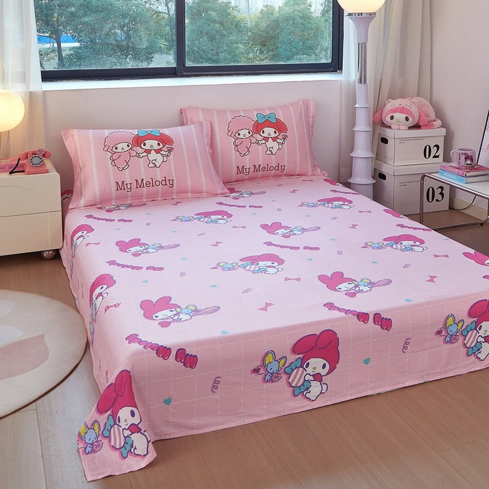 91家纺网 家纺一手货源 找家纺 蘭菲家纺 2026新款全棉三丽欧印花卡通四件套 美乐必爱