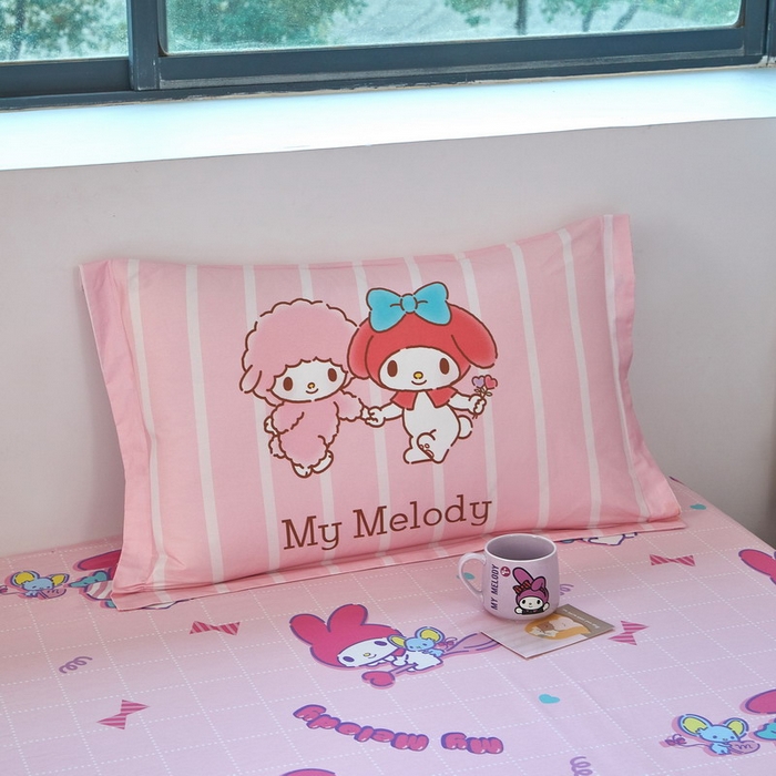 91家纺网 家纺一手货源 找家纺 蘭菲家纺 2026新款全棉三丽欧印花卡通四件套 美乐必爱