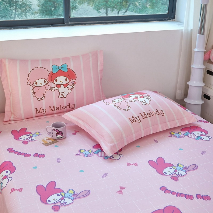 91家纺网 家纺一手货源 找家纺 蘭菲家纺 2026新款全棉三丽欧印花卡通四件套 美乐必爱