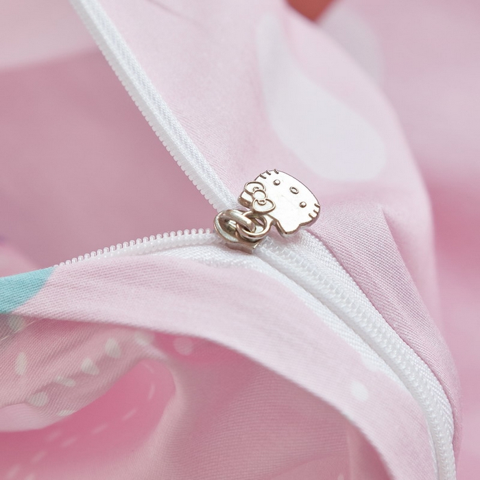 91家纺网 家纺一手货源 找家纺 蘭菲家纺 2026新款全棉三丽欧印花卡通四件套 轻松美乐蒂