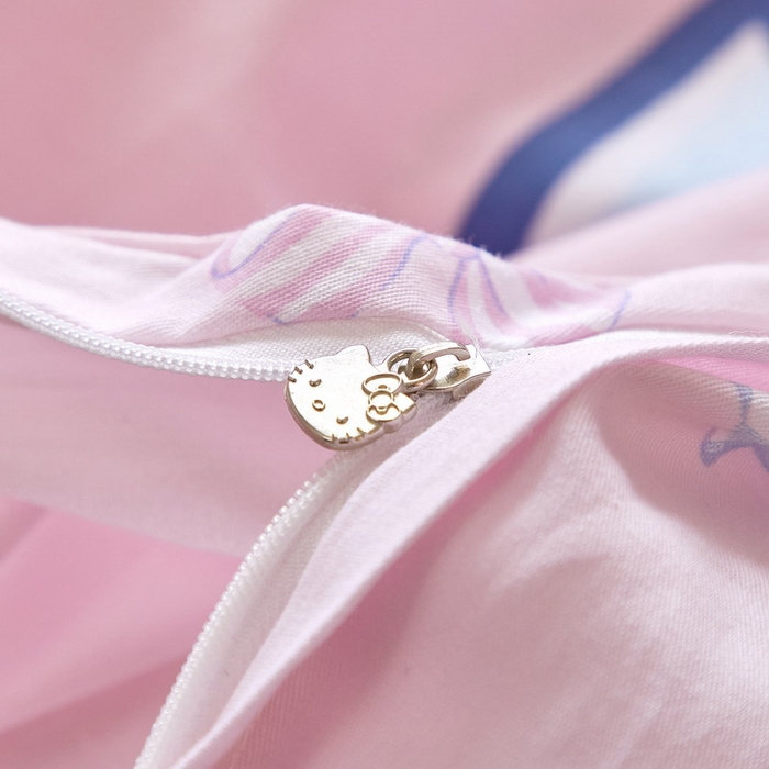 91家纺网 家纺一手货源 找家纺 蘭菲家纺 2026新款全棉三丽欧印花卡通四件套 夏日快乐