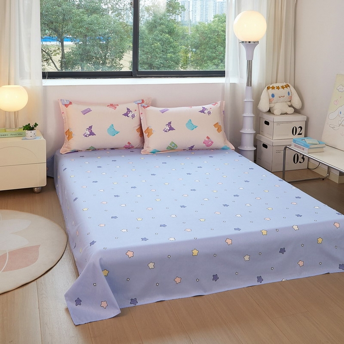 91家纺网 家纺一手货源 找家纺 蘭菲家纺 2026新款全棉三丽欧印花卡通四件套 小库儿