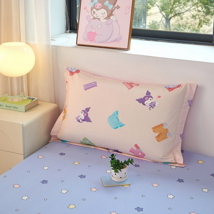 91家纺网 家纺一手货源 找家纺 蘭菲家纺 2026新款全棉三丽欧印花卡通四件套 小库儿