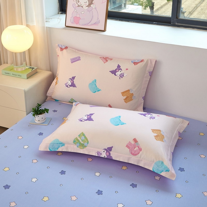 91家纺网 家纺一手货源 找家纺 蘭菲家纺 2026新款全棉三丽欧印花卡通四件套 小库儿