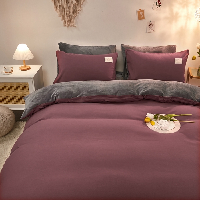 91家纺网 家纺一手货源 找家纺 （总）啊雅家居 2026新款水洗棉牛奶绒三件套四件套