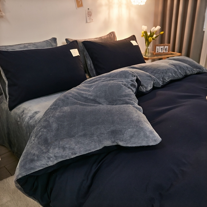 91家纺网 家纺一手货源 找家纺 （总）啊雅家居 2026新款水洗棉牛奶绒三件套四件套