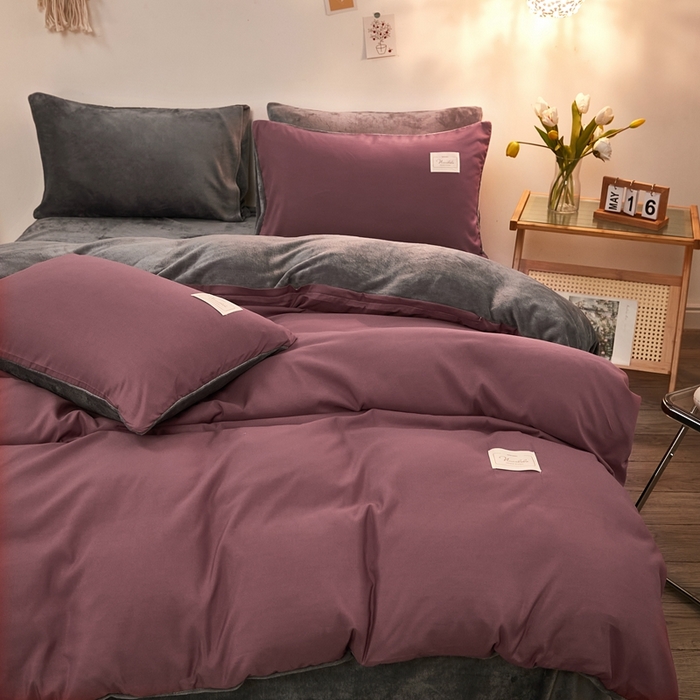 91家纺网 家纺一手货源 找家纺 （总）啊雅家居 2026新款水洗棉牛奶绒三件套四件套