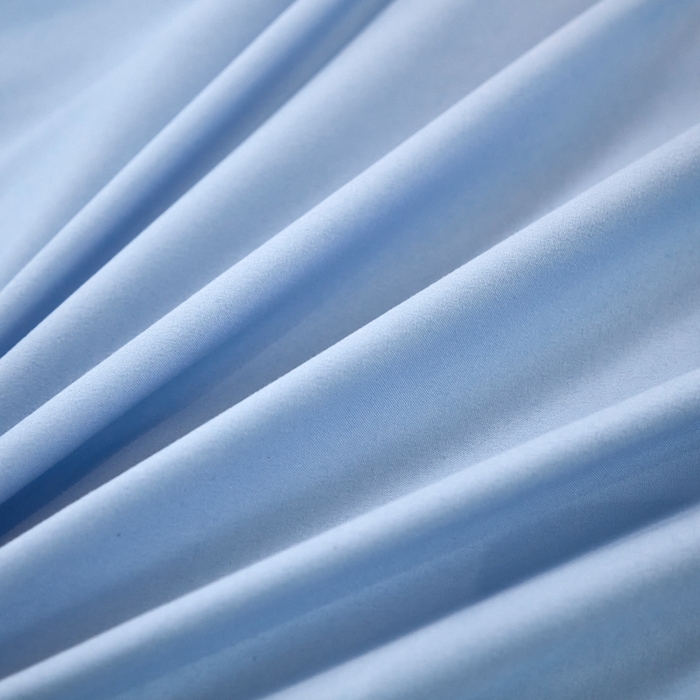 91家纺网 家纺一手货源 找家纺 啊雅家居 2026新款水洗棉牛奶绒三件套四件套 天空兰加牛奶绒