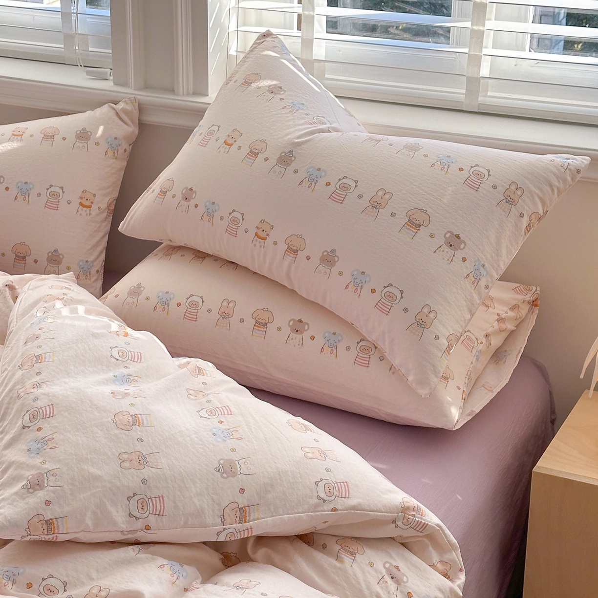 91家纺网 家纺一手货源 找家纺 （总）多品家纺 2026新款奶呼呼超柔云感双层纱系列单枕套