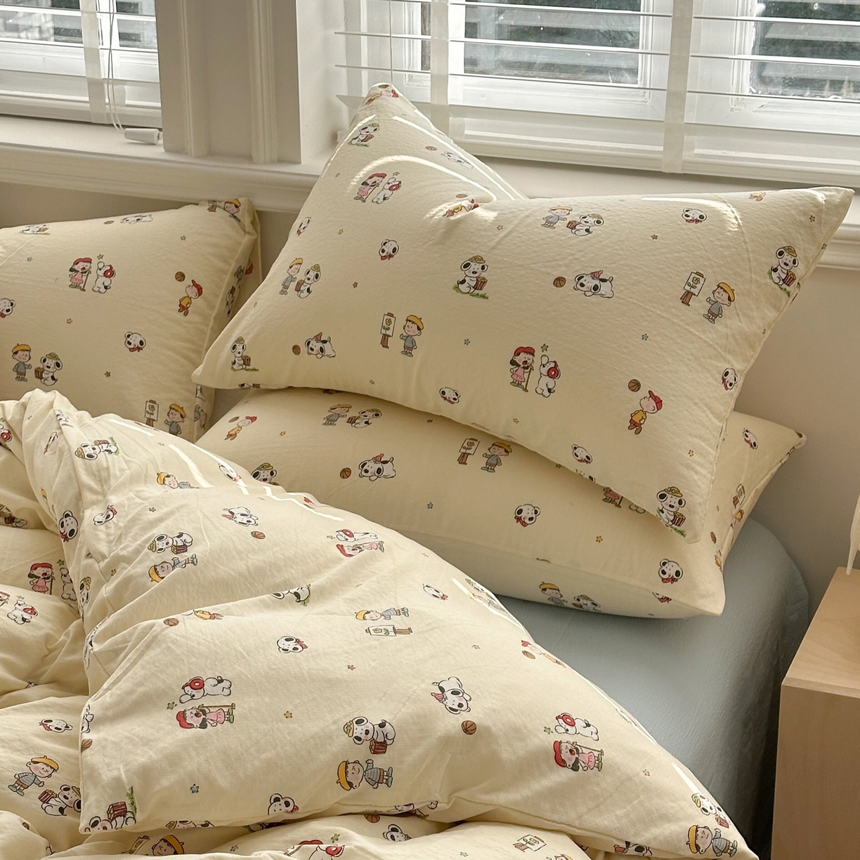 多品家纺 2026新款奶呼呼超柔云感双层纱系列单枕套 淘气园