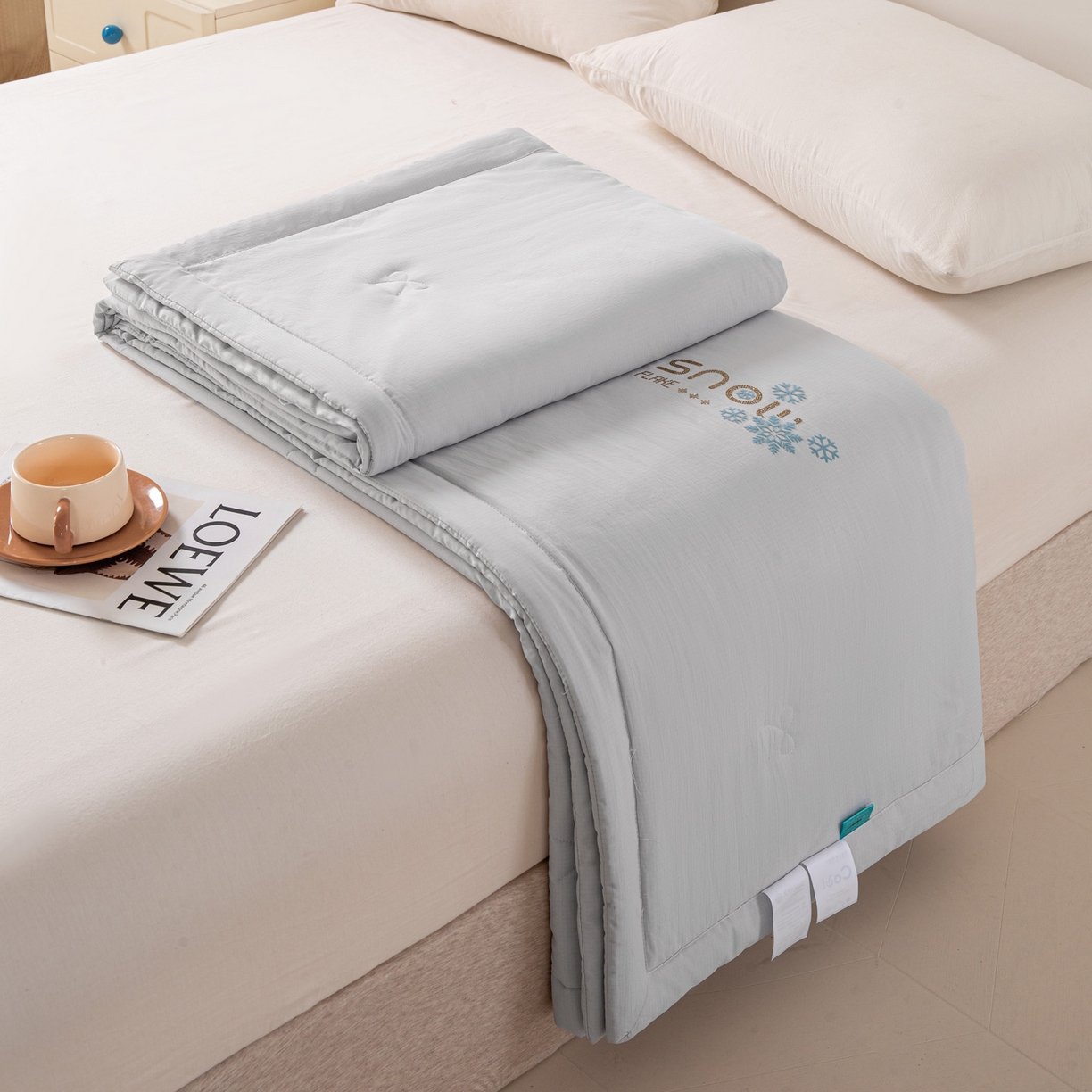 91家纺网 家纺一手货源 找家纺 （总）心悦家纺 2026新款简约有氧凉感冰丝夏被夏凉被空调被