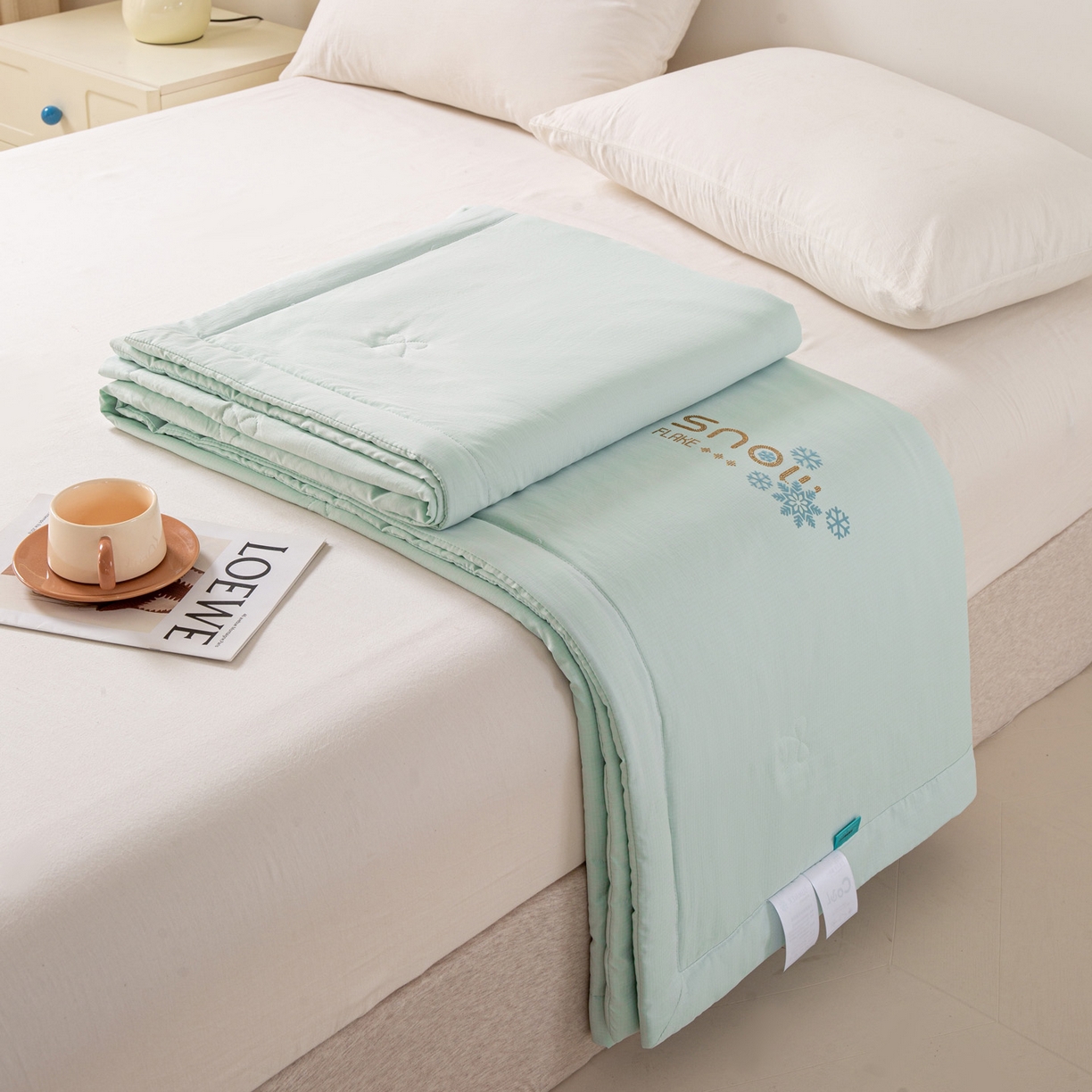 91家纺网 家纺一手货源 找家纺 （总）心悦家纺 2026新款简约有氧凉感冰丝夏被夏凉被空调被