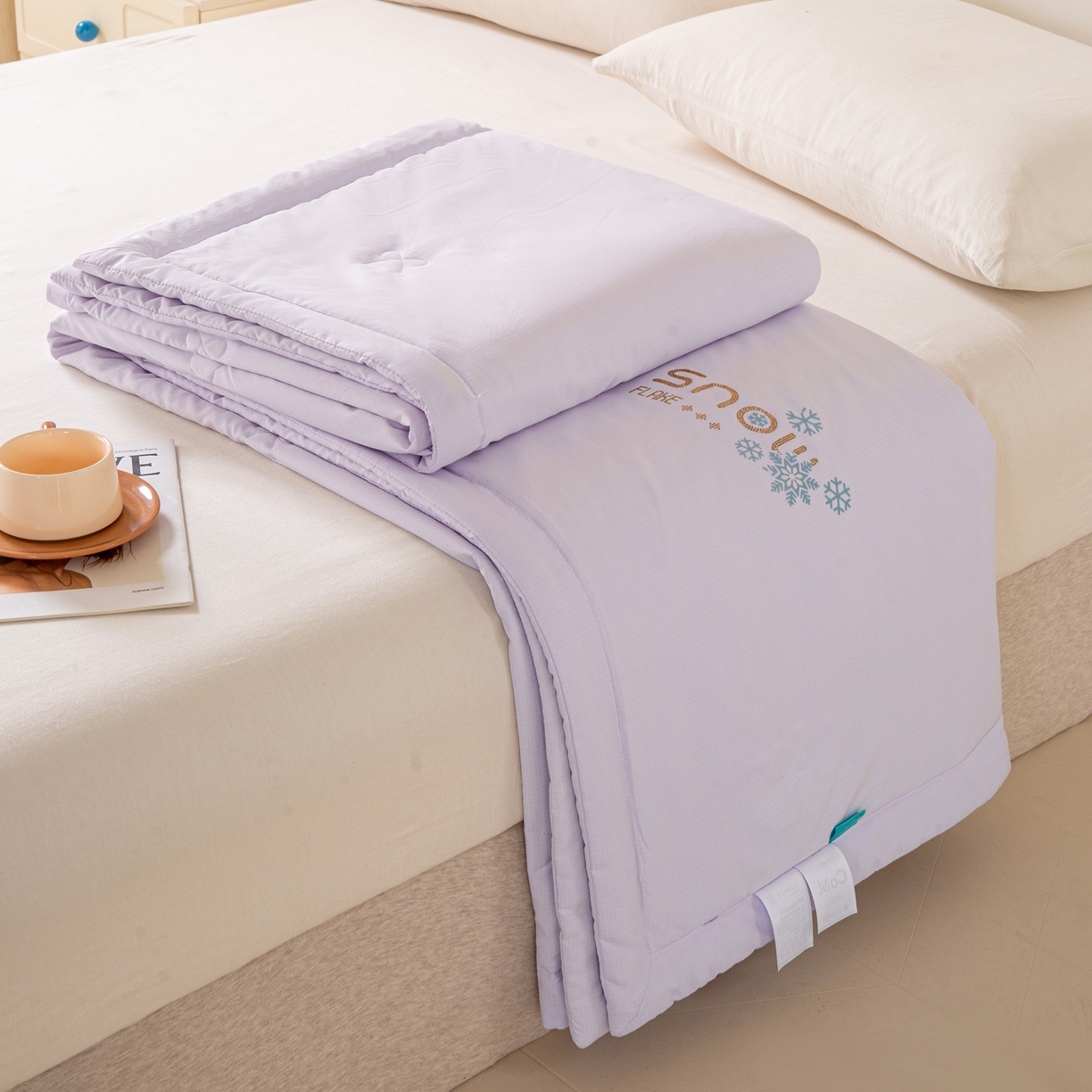 91家纺网 家纺一手货源 找家纺 （总）心悦家纺 2026新款简约有氧凉感冰丝夏被夏凉被空调被