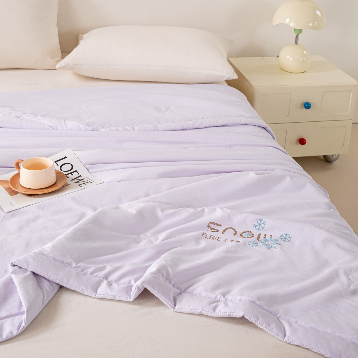 91家纺网 家纺一手货源 找家纺 （总）心悦家纺 2026新款简约有氧凉感冰丝夏被夏凉被空调被