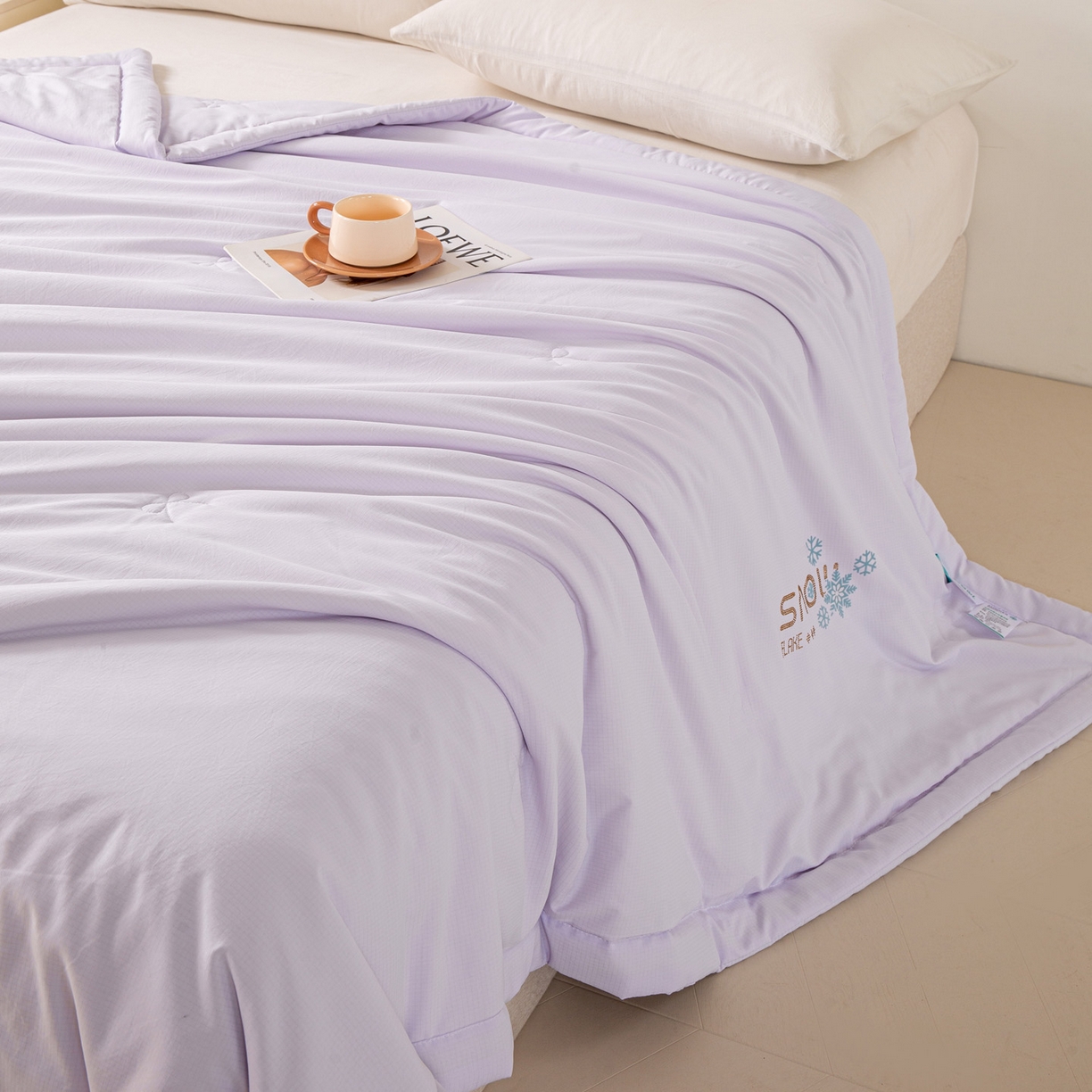 91家纺网 家纺一手货源 找家纺 （总）心悦家纺 2026新款简约有氧凉感冰丝夏被夏凉被空调被