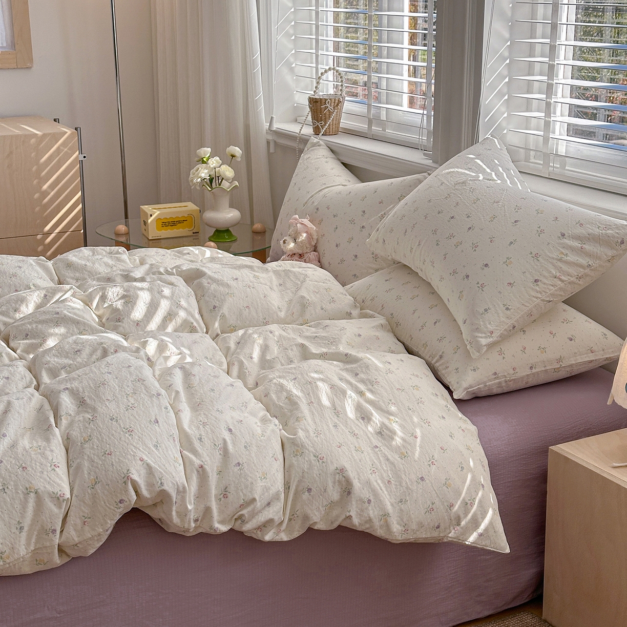 91家纺网 家纺一手货源 找家纺 （总）多品家纺 2026新款奶呼呼超柔云感双层纱系列单被套