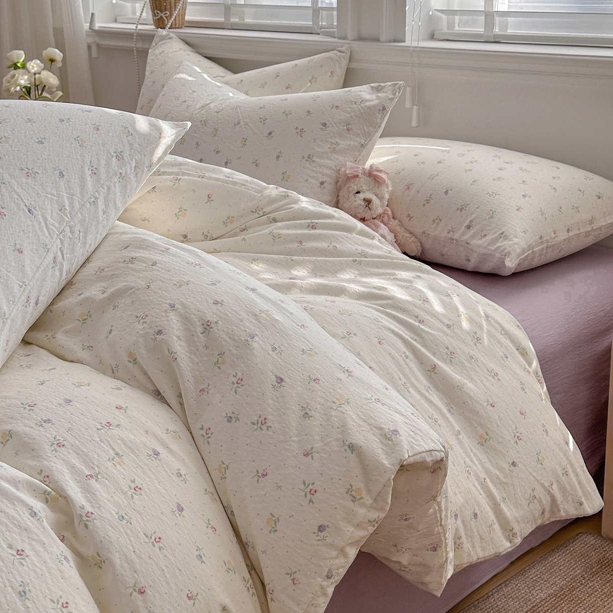 91家纺网 家纺一手货源 找家纺 （总）多品家纺 2026新款奶呼呼超柔云感双层纱系列单被套