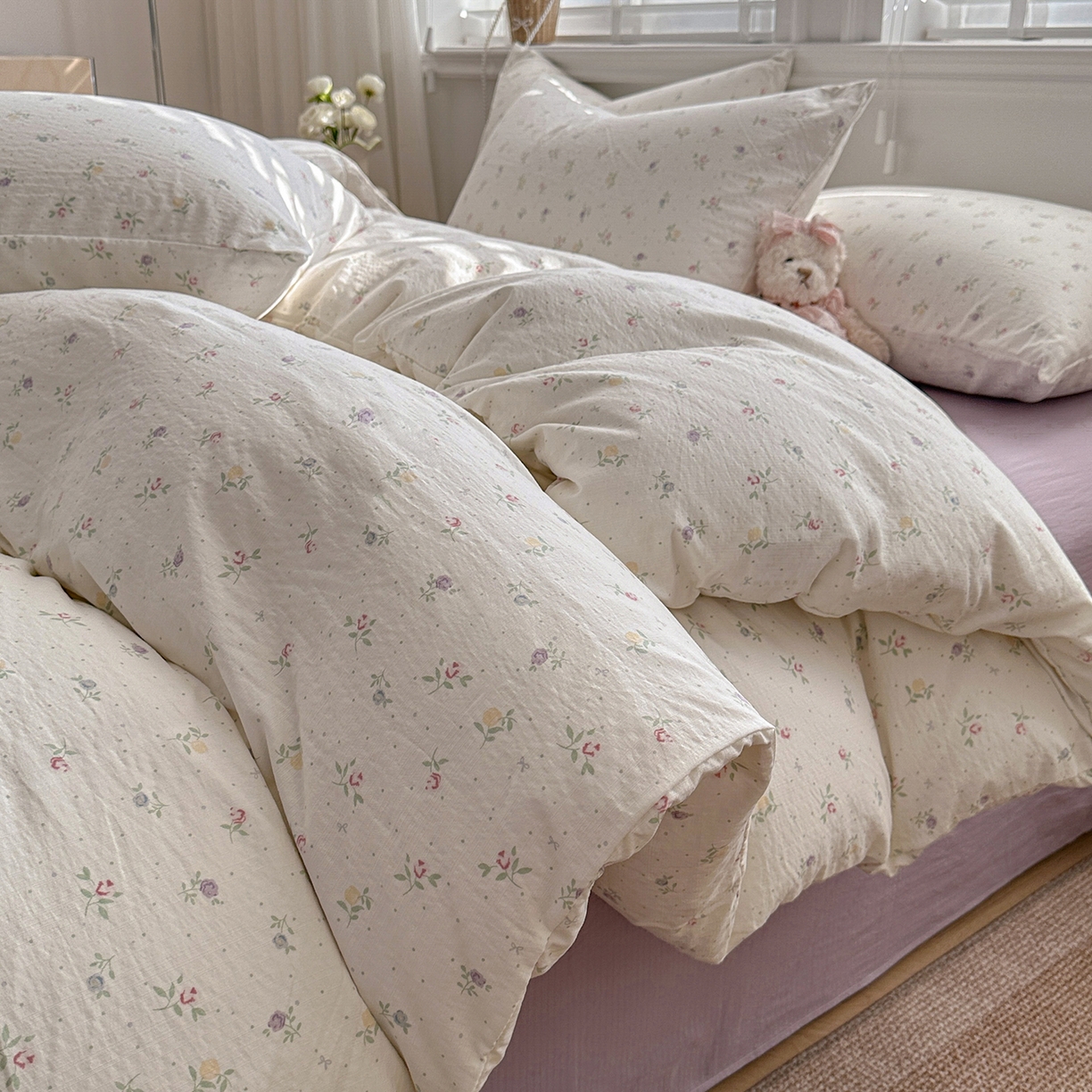 91家纺网 家纺一手货源 找家纺 （总）多品家纺 2026新款奶呼呼超柔云感双层纱系列单被套