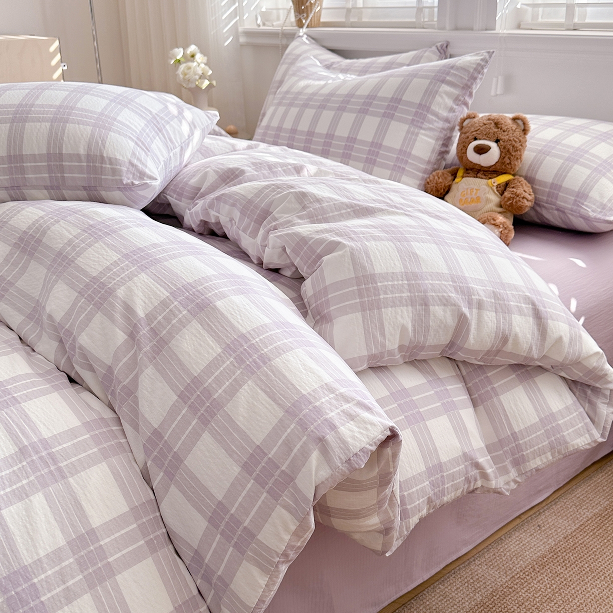 91家纺网 家纺一手货源 找家纺 （总）多品家纺 2026新款奶呼呼超柔云感双层纱系列单被套