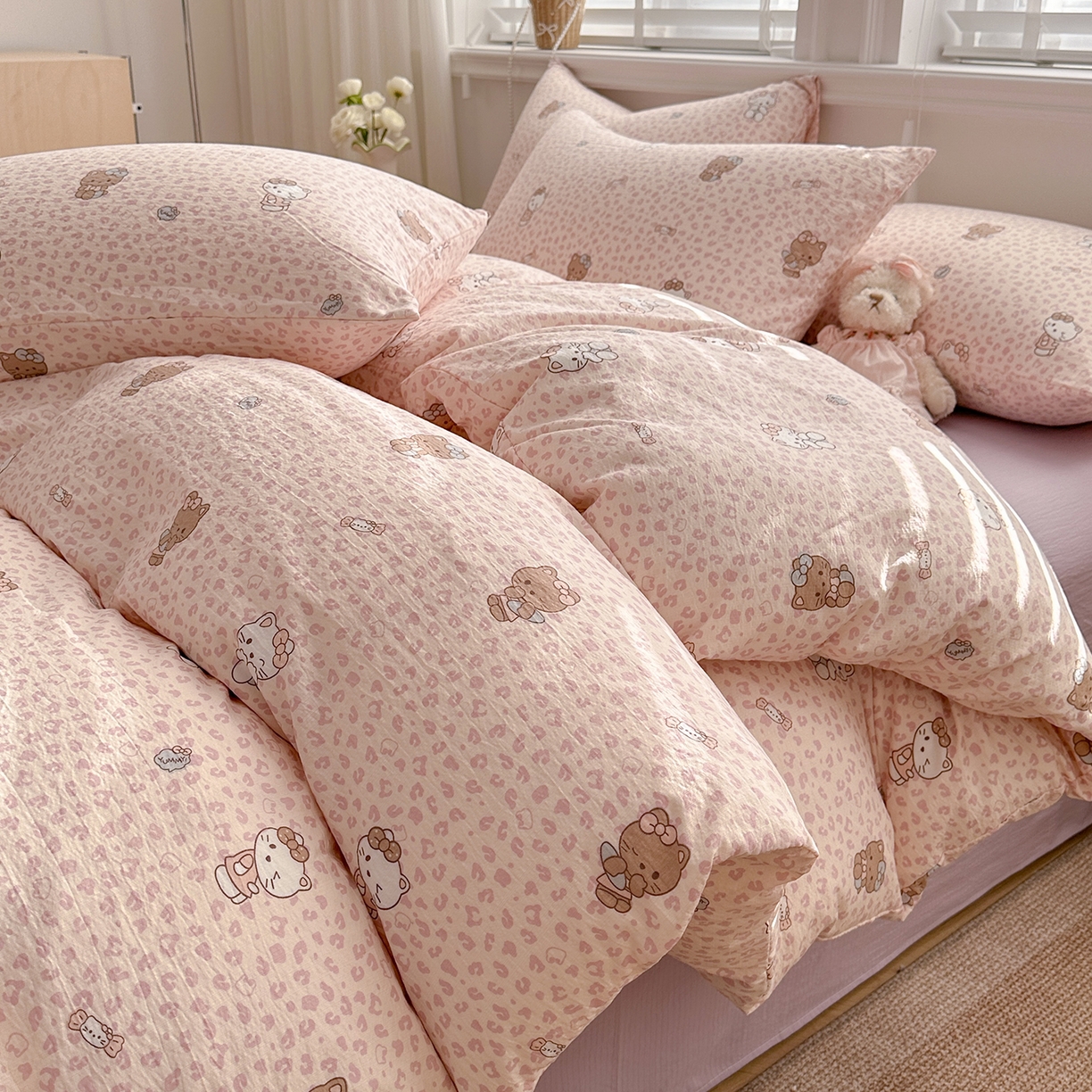 91家纺网 家纺一手货源 找家纺 （总）多品家纺 2026新款奶呼呼超柔云感双层纱系列单被套