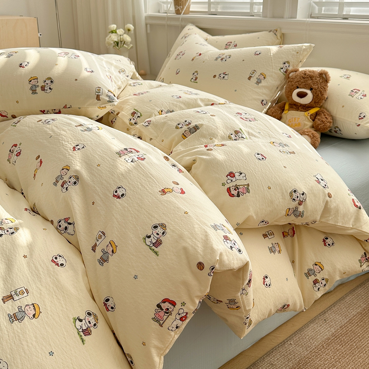 91家纺网 家纺一手货源 找家纺 （总）多品家纺 2026新款奶呼呼超柔云感双层纱系列单被套