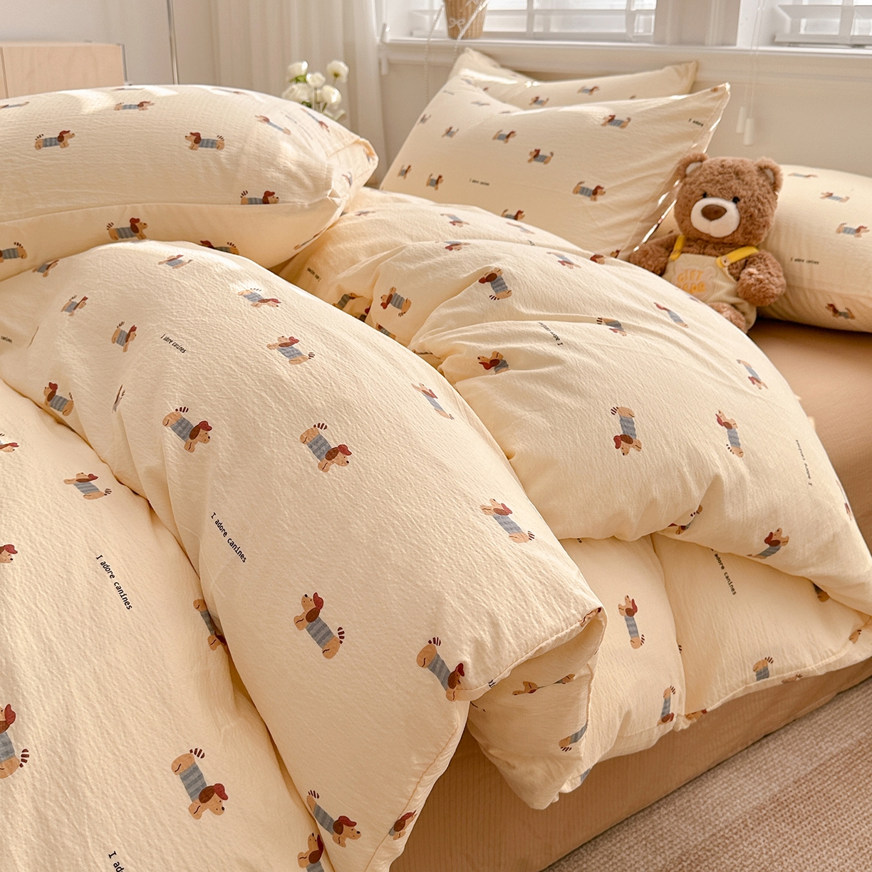 91家纺网 家纺一手货源 找家纺 （总）多品家纺 2026新款奶呼呼超柔云感双层纱系列单被套